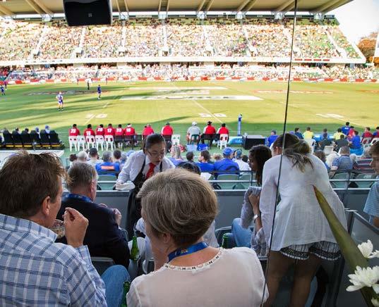 In-suite Western Force player appearances VIP parking (1 pass per 4 seats) Air-conditioned, glass-fronted pitch side suite