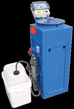 Program switch with 8 operation and service programs. Proportional dosing for both Chlorine and Acid. Operational functions are indicated by LED s.