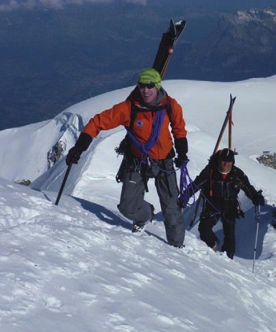 Guide Tim Blakemore, Mont Blanc. Photo Robin Jarvis. Who uses a Mountain Guide?
