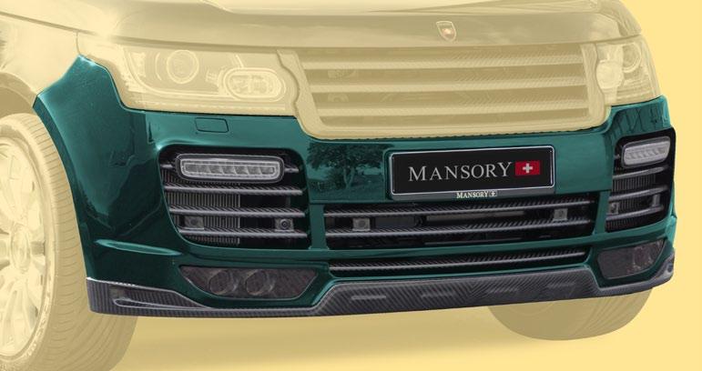 MANSORY BODY OPTIONS FOR YOUR RANGE ROVER MK IV (HSE, VOGUE, AUTOBIOGRAPHY) Front bumper - front diffuser visible carbon fibre primed without clear
