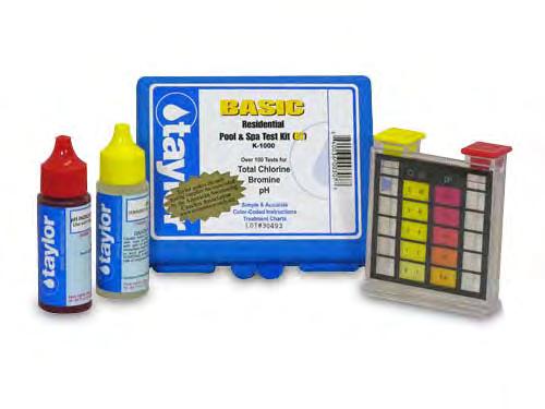 14. Pool Water Test Kit (DPD) Approved Pool Water test kit should be available at all pool sites Approved DPD test