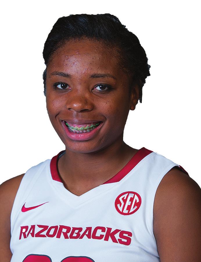 #00 AT A GLANCE Career: Games with 10+ points: 37 Arkansas record when she scores 10+ points: 26-11 Games with 20+ points: 10 Record when she scores 20+ points: 6-4 Games with 10+ rebounds: 8 Record