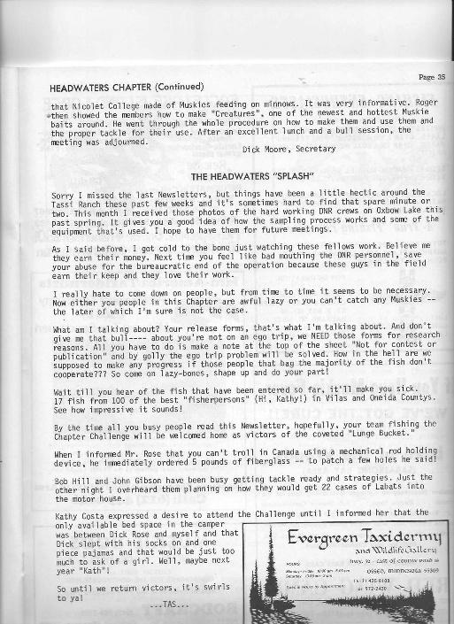 Headwaters article from 1979 MI