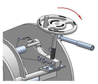 5. INCORRECT RELEASE OF THE LOAD In the event the load holding assembly has been lowered to the point of bottoming out before the brake disk has been tightened against the winch side plate, the