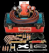 WELDING, BRAZING AND CUTTING KITS Tesuco offers a range of oxygen / acetylene and oxygen / LPG kits to suit the industries they are designed for.
