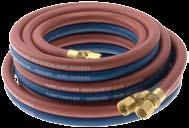 TWIN HOSE OXYGEN / ACETYLENE 8 mm HOSE SETS Tesuco has a range of hose sets available with an 8 mm internal diameter for oxygen / acetylene applications.