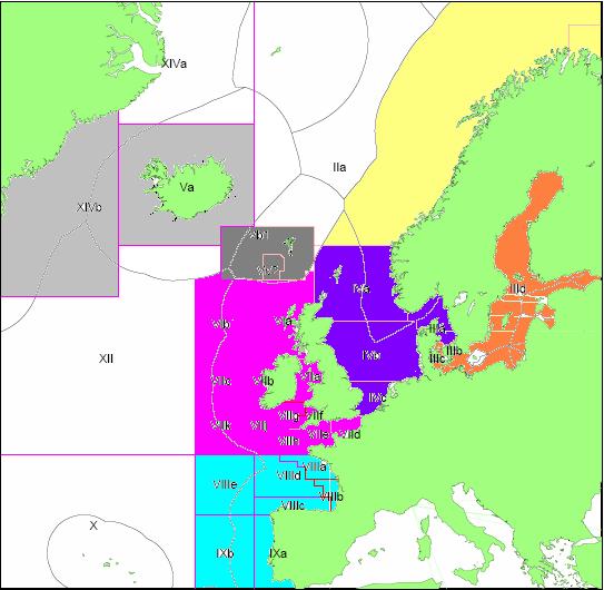 ICES advice 1. Iceland & East Greenland 2. Barents Sea & Norwegian Sea 3. Faroe Plateau 4. North Sea 5.