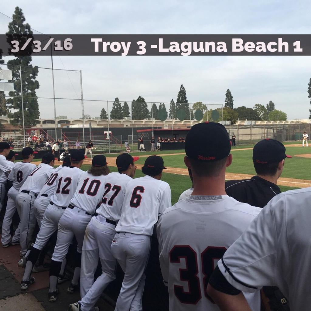 If you missed some of the athletic events at Troy yesterday, you missed a great day! We began with our Baseball team having a great home game win vs. Laguna Beach!