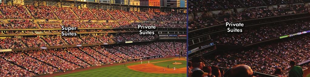 2016 SUITES & PARTY AREAS Super Suites are the ultimate choice for corporate entertainment.