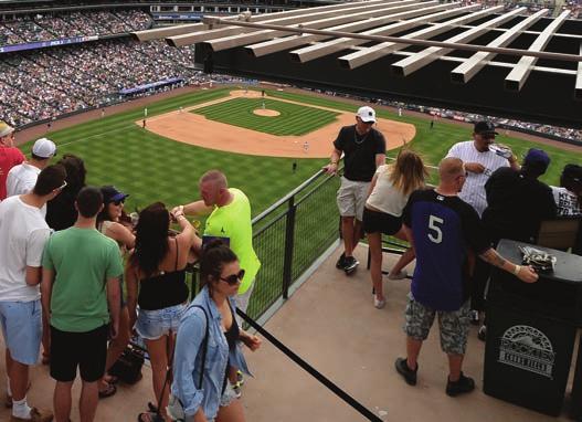 (alcohol extra) Rooftop GA ticket; open seating available in U310-U314 The Tuaca Terrace Loft, located on the upper Rooftop level, offers a center-field view of the game plus a fantastic view of the