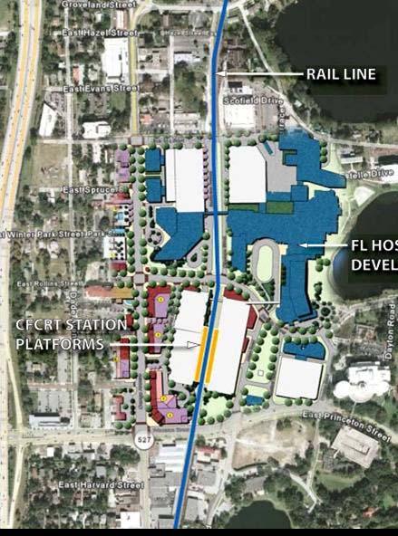 central florida commuter rail florida hospital station Projected 2030 population within 3-mile radius: 103,070 Projected 2030 employment within 3-mile radius: 238,913 Florida Hospital Master Plan