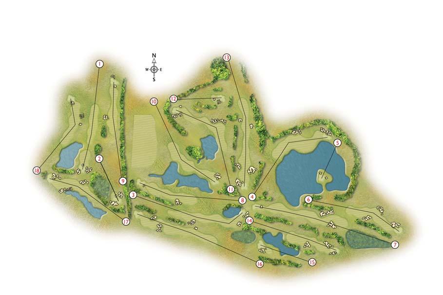 Around The course in 18 holes At Rockliffe Hall every hole is a signature hole.