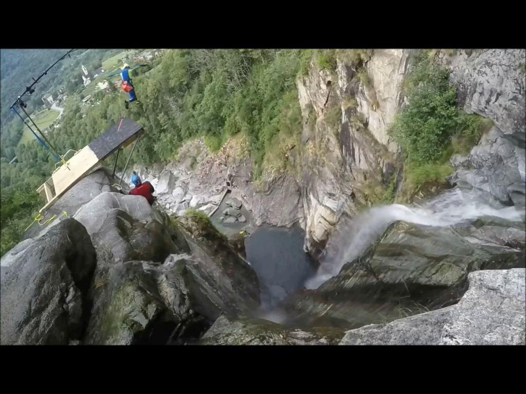 Velocity on impact = 123 km/hr (34.2 m/s) Find Force exerted on cliff jumper?