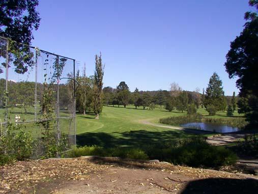 left side of the green and then the ball