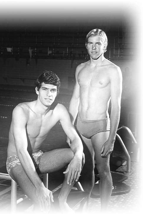 TRADITION OF EXCELLENCE > During its run of six consecutive NCAA Championships, Indiana featured 35 individual national champions, including Mark Spitz (left) and Gary Hall