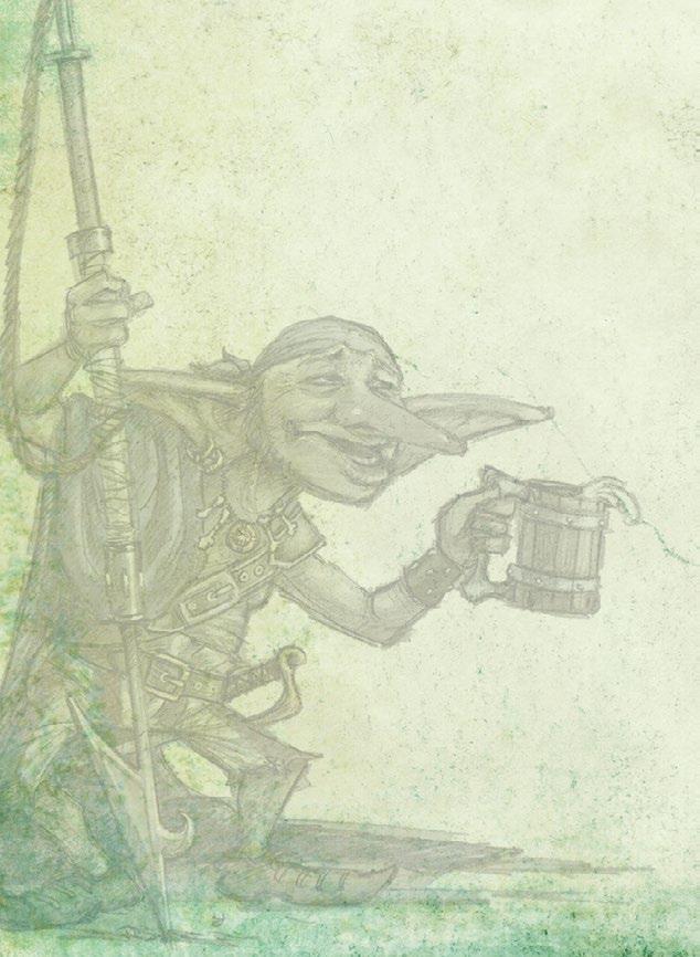 Seasick Steve Goblin, Pirate Melee Range Arcane Evade 4 3 4-1 Harpoon: If this character deals Impact or Slicing Melee Dmg, reduce the Dmg dealt by -1.