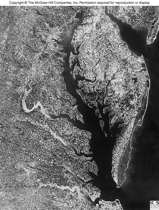 Spit or bar encloses bay Tectonic Plate motions (faulting) blocks sound Chesapeake Bay Susquehanna River Potomac James