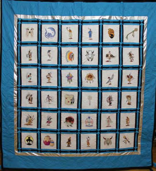 62nd NATIONAL SQUARE DANCE CONVENTION QUILT GIVEAWAY One lucky winner will receive this quilt depicting Oklahoma s Native American culture.