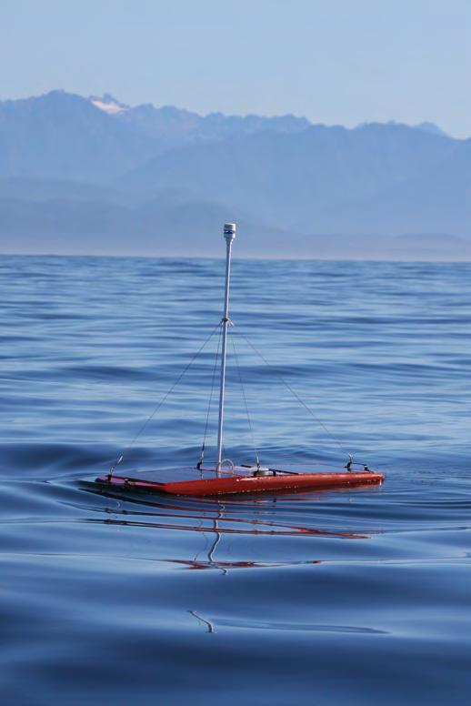 Glider demonstrated an ability to weather 10+ foot seas and 40+ kt winds. More recently, the Wave Glider Red Flash (Fig.