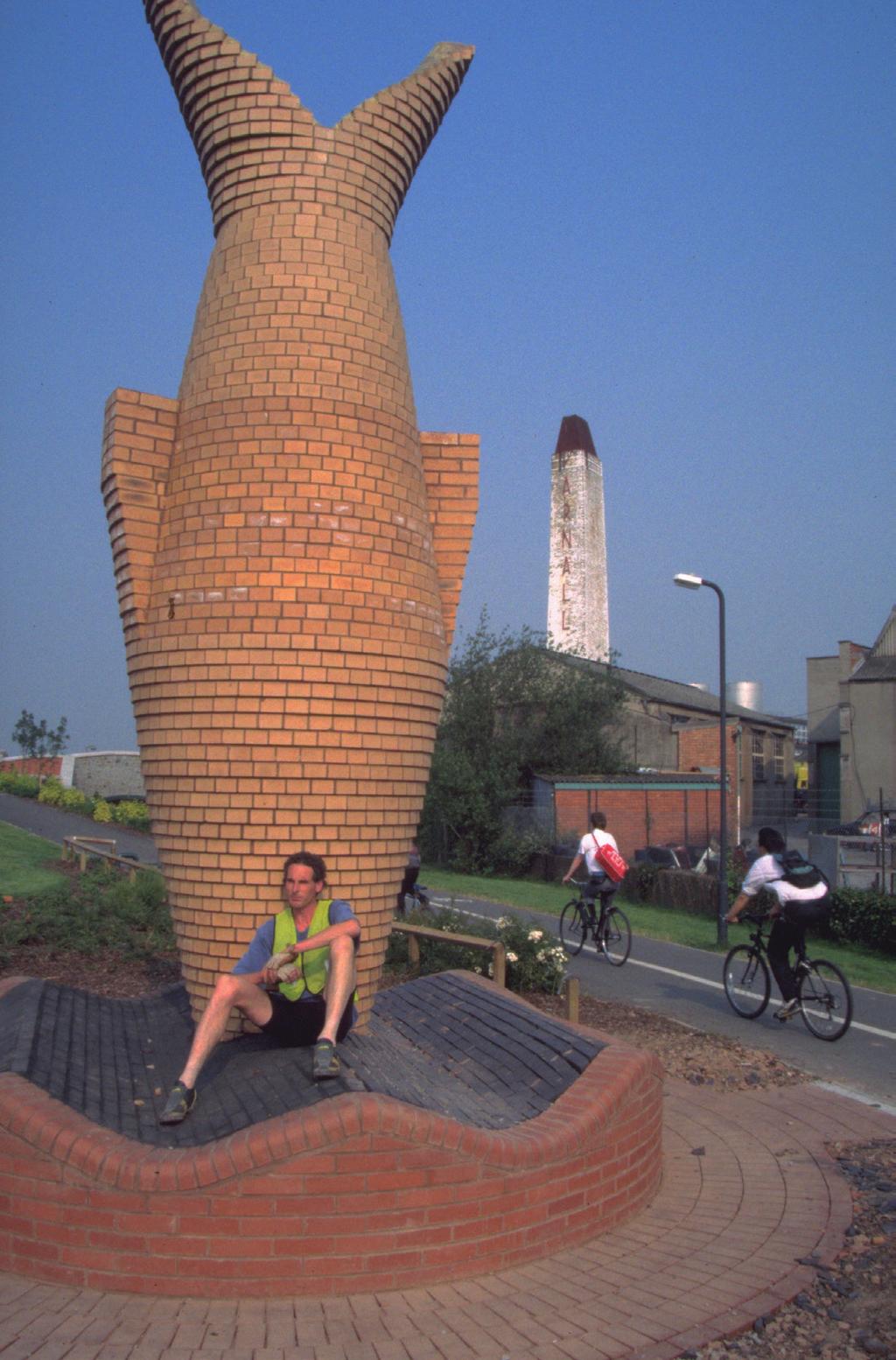 Cyclists & Cycling Around the World A travelling landscape : public art can enhance the experience of using a route Photo: Kai / Sustrans Local cycle network development took a step forward when, in