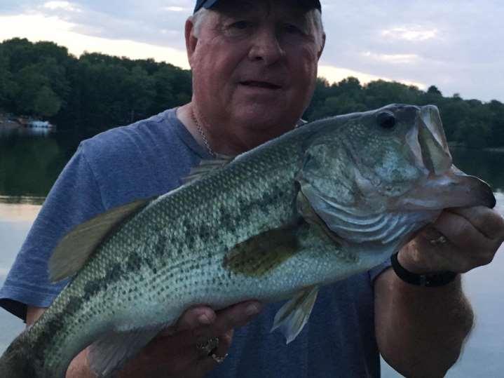 Monster Big Bass of 2017 WOLA Member Jim Eckhart with his 10-lb.