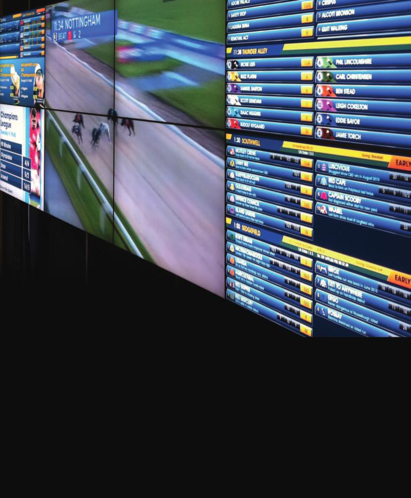 what s on? we ve got it all covered Our betting shops are THE place to get all the racing coverage from the UK s 60 tracks and from racing around the world.
