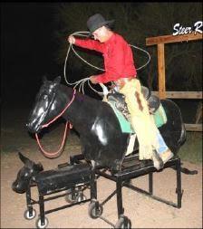 practice your roping skill, like the real cowboys do.