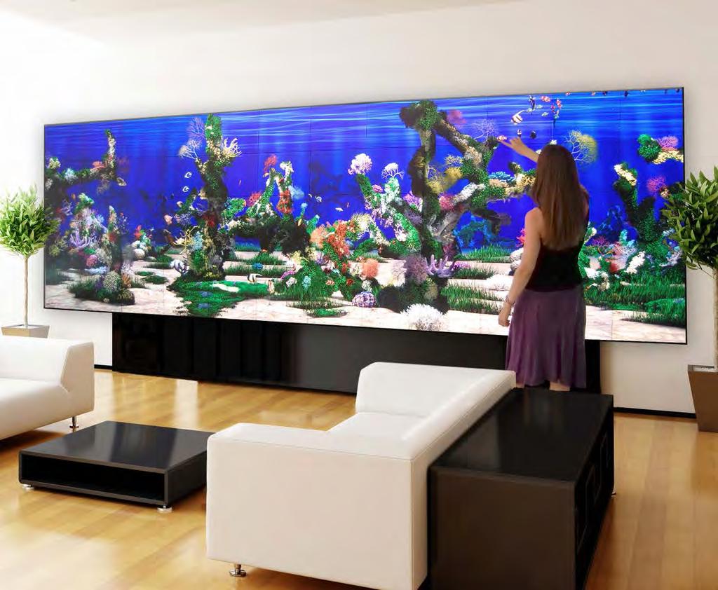 Contact us now for an individual configuration of your living surface interactive aquarium.