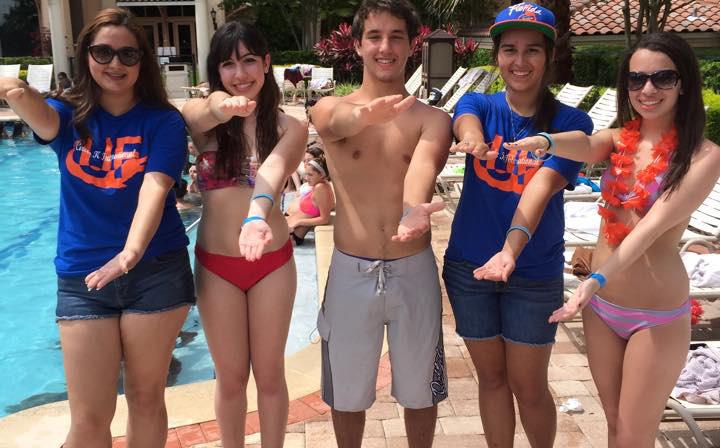 You can also meet some friends from the district, since members from all over Florida are coming. Last year Tiffany Calas and Erica Riano met Brooke Abzug at the pool party.