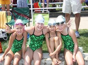 Relays: 8&under girls relay, 16th place: