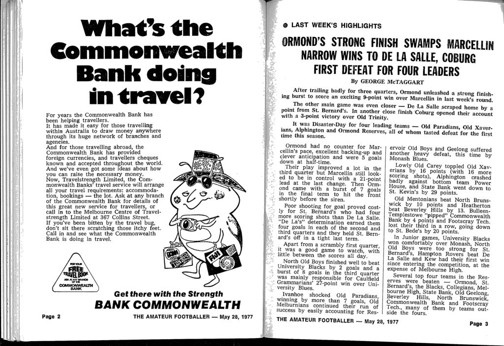 What's the Commonwealth Bank doing in travel?