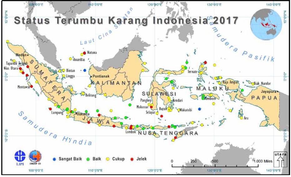 One Map Policy for Coral Reef Distribution SATU PETA TERUMBU