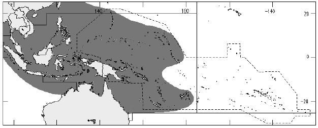 Cook Islands, Tonga, and Samoa 1991 Pohnpei to Kosrae 1992 Marshall