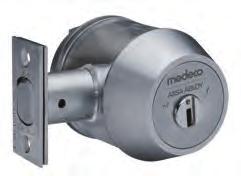 38 Medeco M 3 & X4 CLIQ Deadbolts In addition to the physical security of the Maxum deadbolt, the M 3 and X4 CLIQ provides an audit trail, the ability to schedule user access rights and the freedom