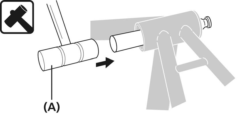 As shown in the illustration, hold down the flap with your fingers and push it in from the opposite side.