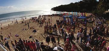 Noosa Ultimate Sports Fest The annual Noosa Ultimate Sports Fest takes place on the sunny shores of Noosa Heads and includes a variety of events for participants including the Noosa Blue Water Swim,