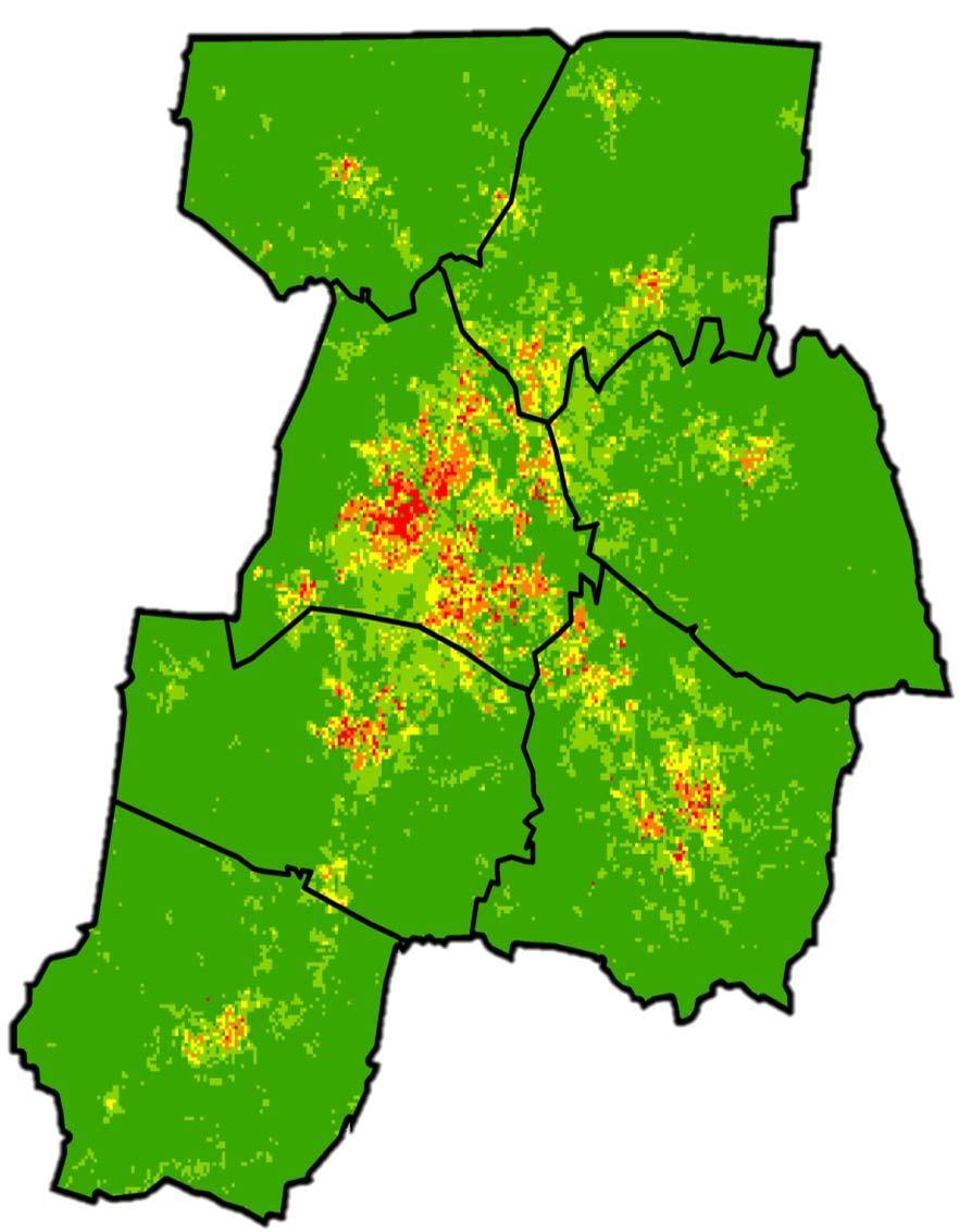 Parcel-Based Non-Motorized Demand Model The proximity of land uses such as residential housing, employment, shopping, schools, transit, parks, and other activities influence walking and bicycle