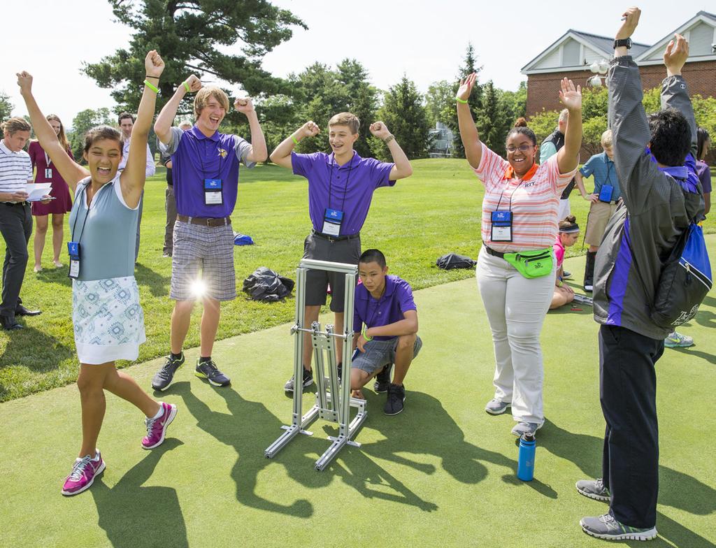 Students spent more than 600 hours at the USGA campus engaging with a STEM curriculum at the Learning Science Through Golf Academy.