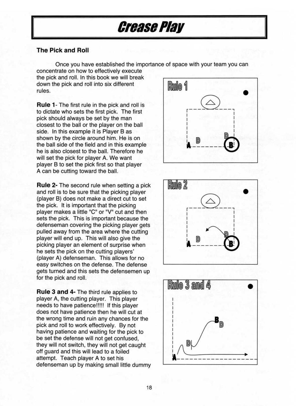 The Pick and Roll Once you have established the importance of space with your team you can concentrate on how to effectively execute the pick and roll.