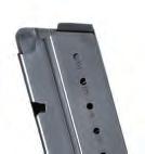 6. ADJUSTING THE PISTOL TO ITS USER Magazine capacity Caliber 9mm Luger Caliber.