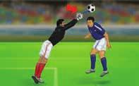 6. punch When a goalkeeper punches the ball, he strikes it with
