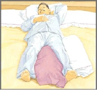 HIP SAFETY: SLEEPING POSITIONS Your new hip needs extra care while it heals. Follow your hip precautions to help you avoid injuring it.