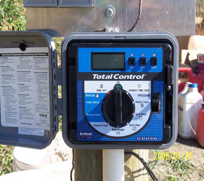 IRRIGATION CONTROLLERS They can be simple devises with sliders to control functions or as complex as a central