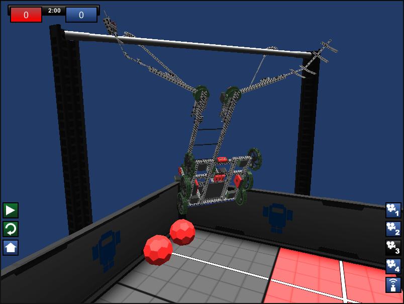 points A Robot that is Hanging is worth ten (10) points A Robot that is Low Hanging with a Large Ball is