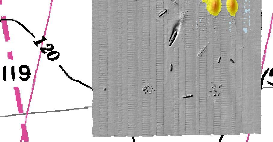 com/aquatic-sciences File: Shark06_diff02.mxd Shark River Reef Site 2002-2006 Depth Difference Draped Over Hillshade 2006 Bathymetry 0 0.25 Miles 0.