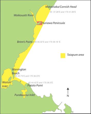 History of the East Otago Taiapure Over 800 years of habitation and use Applied for in 1992 in response to concerns of elders of Kati Huirapa ki Puketeraki
