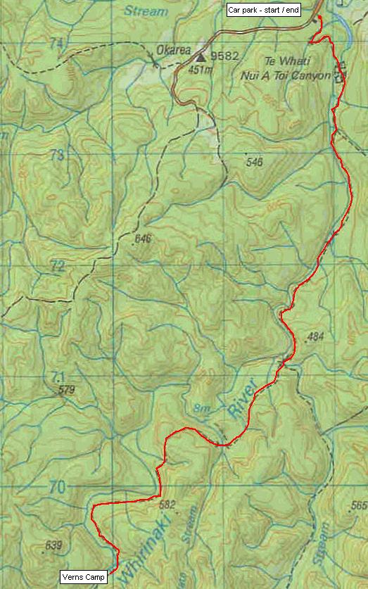 Figure 4 Track inwards to Vern s Camp Figure 5 Track