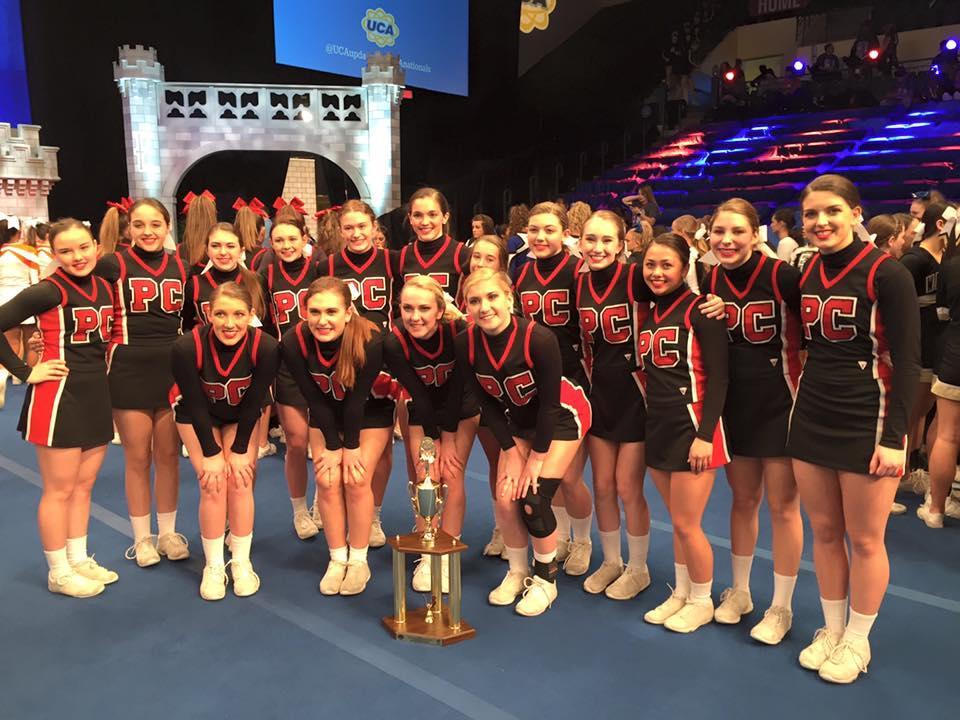 PCC Cheerleaders The PCC Cheerleaders placed 6 th Nation and 3 rd in the Worlds Competition. Great Job.