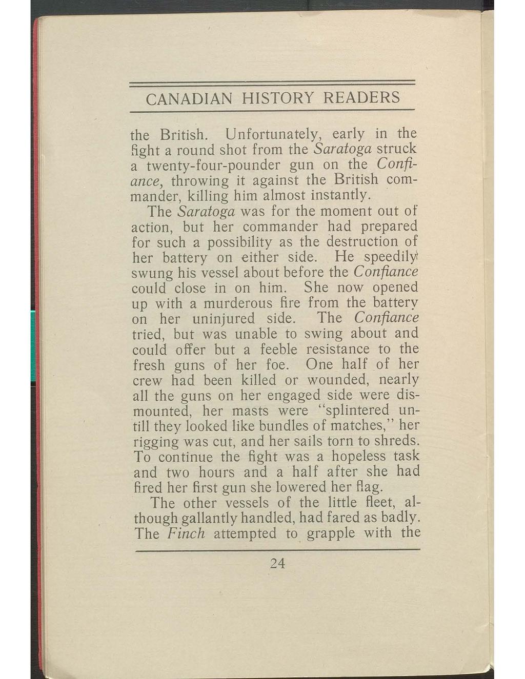 CANADIAN HISTORY READERS the British.