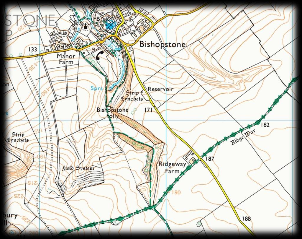 Walk B4: Bishopstone, Wessex Downs & The Ridgeway Another beautiful circular walk village, downlands, The Ridgeway & dry valley Moderate 5 miles 1 ½ hours Royal Oak,SN68 Potential for cattle in